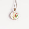 Hawthorn birth flower necklace for May birthdays - Whimsy Spirit Shop
