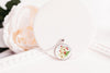Hawthorn birth flower necklace for May birthdays - Whimsy Spirit Shop