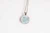 Literary Necklace from Rescued Book – Unique Gift for Scottish Romance Fans