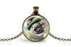 Regencycore animal necklace featuring fancy koala in bronze-plated setting - Whimsy Spirit Shop