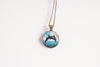Beach-themed dolphin necklace with ocean background - Whimsy Spirit Store   