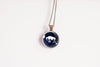 Celestial Bison Necklace, Starry Night Animal Jewelry Gift