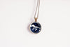 Starry horse necklace for women, celestial night sky pendant - Whimsy Spirit Shop