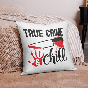 True Crime Throw Pillow - Double-Sided Design for True Crime Enthusiasts Throw Pillows Whimsy Spirit Store   