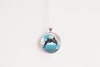 Beach-themed dolphin necklace with ocean background - Whimsy Spirit Store   