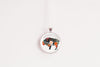 Floral buffalo pendant necklace, bison animal lover jewelry - Whimsy Spirit Shop