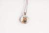 Necklace with a pendant featuring a fox design on a white background - Whimsy Spirit Shop