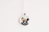 Floral crown panda necklace, unique wildlife pendant jewelry - Whimsy Spirit Shop