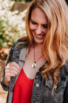 Guinea pig necklace with flower crown, animal lover gift jewelry - Whimsy Spirit Shop