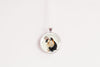 Guinea pig necklace with flower crown, animal lover gift jewelry - Whimsy Spirit Shop