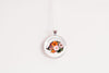 Hedgehog Necklace With Floral Design – Woodland Cute Nature Pendant Jewelry – Silver
