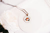 Hedgehog Necklace With Floral Design – Woodland Cute Nature Pendant Jewelry – Bronze