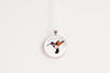 Hummingbird Necklace With Floral Design – Garden Nature Nature Pendant Jewelry – Silver