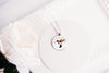 Hummingbird Necklace With Floral Design – Garden Nature Nature Pendant Jewelry – Silver