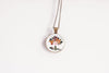 Joshua Tree Necklace With Floral Design – Desert Southwest Nature Pendant Jewelry – Bronze