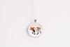 Lynx Necklace With Floral Design – Wildcat Nature Nature Pendant Jewelry – Silver