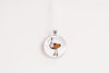 Ostrich Necklace With Floral Design – Exotic Wildlife Nature Pendant Jewelry – Silver