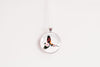 Parrot Necklace With Floral Design – Tropical Bird Nature Pendant Jewelry – Silver