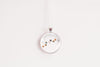 Paw Print Tracks Necklace With Floral Design – Pet & Wildlife Nature Nature Pendant Jewelry – Silver