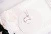 Paw Print Tracks Necklace With Floral Design – Pet & Wildlife Nature Nature Pendant Jewelry – Silver