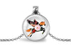 Pegasus Necklace With Floral Design – Mythical Fantasy Nature Pendant Jewelry