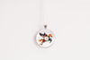 Pegasus Necklace With Floral Design – Mythical Fantasy Nature Pendant Jewelry – Silver