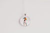 Singer Necklace With Floral Design – Music & Performance Nature Pendant Jewelry