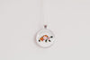 Tortoise Necklace With Floral Design – Nature Wildlife Nature Pendant Jewelry