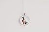 Skunk Necklace With Floral Design – Woodland Wildlife Nature Pendant Jewelry