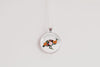 Peahen Necklace With Floral Design – Elegant Bird Nature Pendant Jewelry