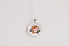 Hedgehog Necklace With Floral Design – Woodland Cute Nature Pendant Jewelry