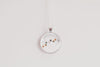 Paw Print Tracks Necklace With Floral Design – Pet & Wildlife Nature Nature Pendant Jewelry