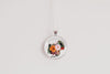Turkey Necklace With Floral Design – Farmhouse Autumn Nature Pendant Jewelry