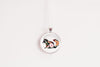 Raccoon Necklace With Floral Design – Woodland Wildlife Nature Pendant Jewelry – Silver