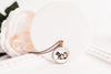 Raccoon Necklace With Floral Design – Woodland Wildlife Nature Pendant Jewelry – Bronze