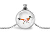 Roadrunner Necklace With Floral Design – Southwest Desert Nature Pendant Jewelry