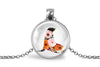 Sea Lion Necklace With Floral Design – Coastal Marine Nature Pendant Jewelry