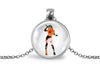 Singer Necklace With Floral Design – Music & Performance Nature Pendant Jewelry