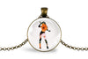Singer Necklace With Floral Design – Music & Performance Nature Pendant Jewelry