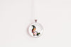 Skunk Necklace With Floral Design – Woodland Wildlife Nature Pendant Jewelry – Silver