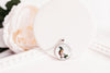 Skunk Necklace With Floral Design – Woodland Wildlife Nature Pendant Jewelry – Silver