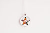 Starfish Necklace With Floral Design – Coastal Ocean Nature Pendant Jewelry – Silver