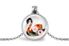 Swan Necklace With Floral Design – Elegant Grace Nature Pendant Jewelry