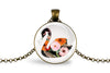 Swan Necklace With Floral Design – Elegant Grace Nature Pendant Jewelry