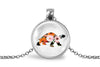 Tortoise Necklace With Floral Design – Nature Wildlife Nature Pendant Jewelry