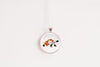 Tortoise Necklace With Floral Design – Nature Wildlife Nature Pendant Jewelry – Silver