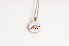 Tortoise Necklace With Floral Design – Nature Wildlife Nature Pendant Jewelry – Bronze