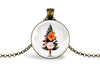 Tree Necklace With Floral Design – Nature Botanical Nature Pendant Jewelry