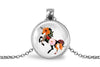 Unicorn Necklace With Floral Design – Magical Fantasy Nature Pendant Jewelry