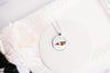 Walrus floral silhouette necklace, glass cabochon pendant, arctic wildlife botanical